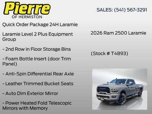 New 2026 RAM 2500 Laramie AWD/4WD image 6