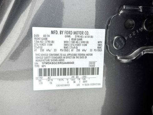 Used 2024 Ford Explorer ST w/ Equipment Group 401A image 44
