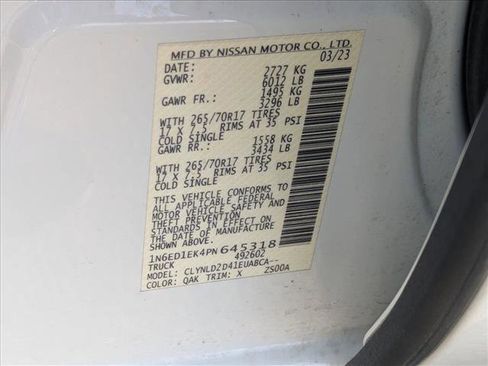 Used 2023 Nissan Frontier PRO-4X w/ Pro Convenience Package image 23