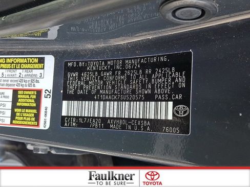Certified 2025 Toyota Camry SE FWD image 26