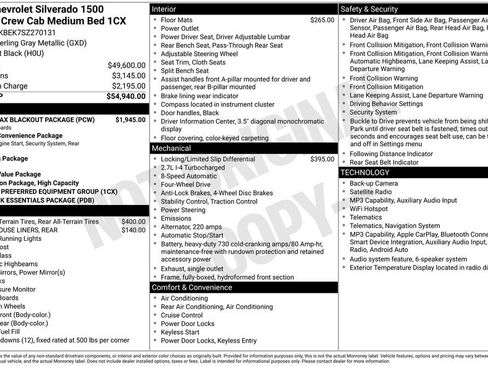 Certified 2025 Chevrolet Silverado 1500 Custom w/ Turbomax Blackout Package AWD/4WD image 9