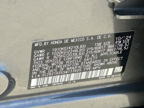 Certified 2025 Honda HR-V LX image 29