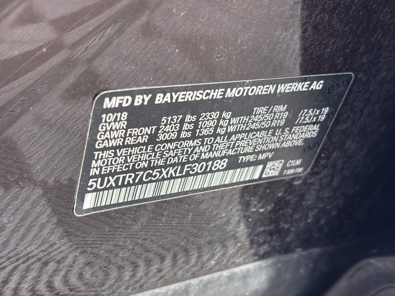 Used 2019 BMW X3 sDrive30i w/ Convenience Package RWD image 31