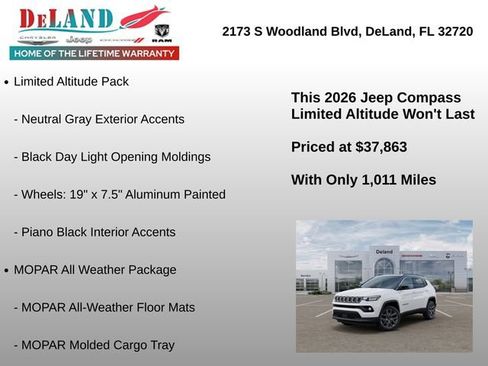 New 2026 Jeep Compass Limited w/ Sun, Sound & Navigation Group AWD/4WD image 18