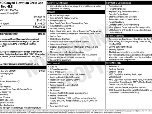 Used 2022 GMC Canyon Elevation w/ Trailering Package AWD/4WD image 33