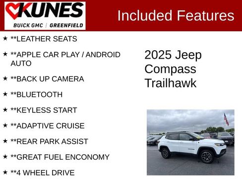 Used 2025 Jeep Compass Trailhawk AWD/4WD image 2