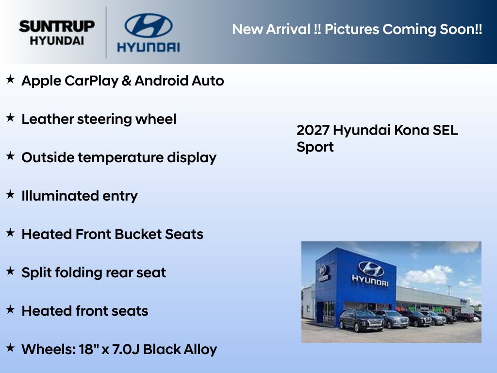 New 2027 Hyundai Kona SEL Sport AWD/4WD image 3