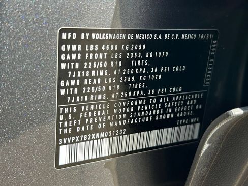Certified 2022 Volkswagen Taos SE AWD/4WD image 54