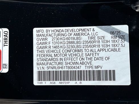 Used 2026 Honda Odyssey EX-L image 34