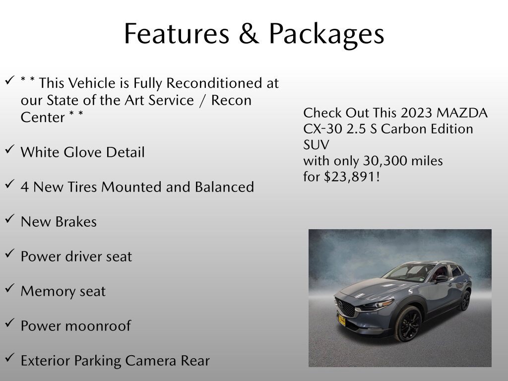 Used 2023 MAZDA CX-30 AWD 2.5 S w/ Preferred Package image 4
