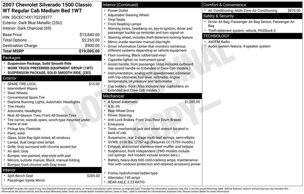Used 2007 Chevrolet Silverado 1500 W/T RWD image 27