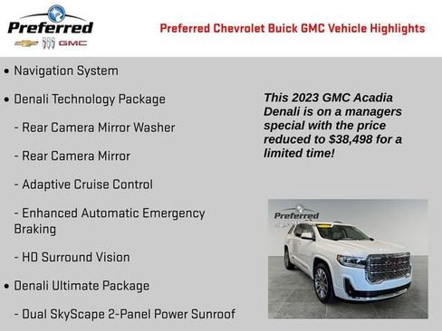 Certified 2023 GMC Acadia Denali w/ Denali Ultimate Package image 2