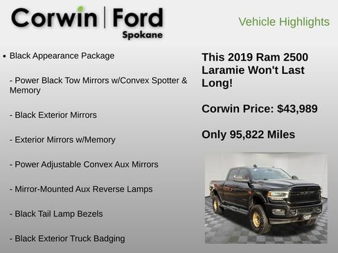 Used 2019 RAM 2500 Laramie w/ Black Appearance Package image 6
