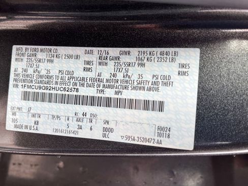 Used 2017 Ford Escape SE w/ Equipment Group 201A image 30