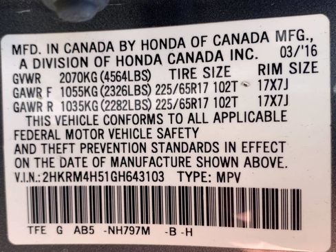 Used 2016 Honda CR-V EX image 49