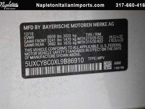 Used 2020 BMW X6 M50i w/ Executive Package AWD/4WD image 41