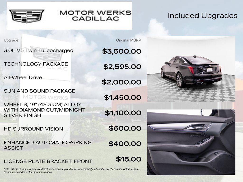 Certified 2025 Cadillac CT5 Premium Luxury w/ Technology Package AWD/4WD image 4