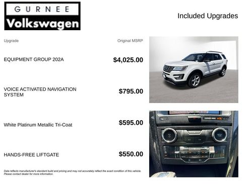 Used 2016 Ford Explorer XLT w/ Equipment Group 202A AWD/4WD image 4