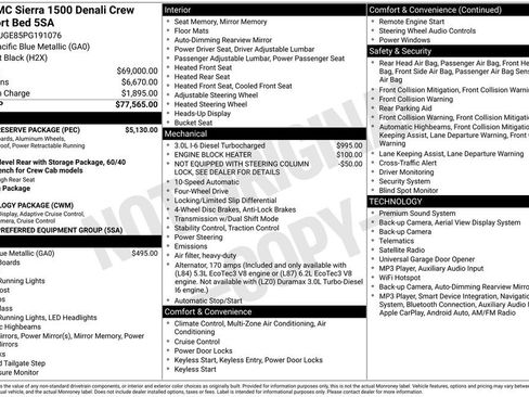 Used 2023 GMC Sierra 1500 Denali w/ Denali Reserve Package AWD/4WD image 37