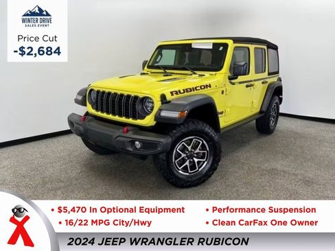 Used 2024 Jeep Wrangler Unlimited Rubicon w/ Technology Group image 1