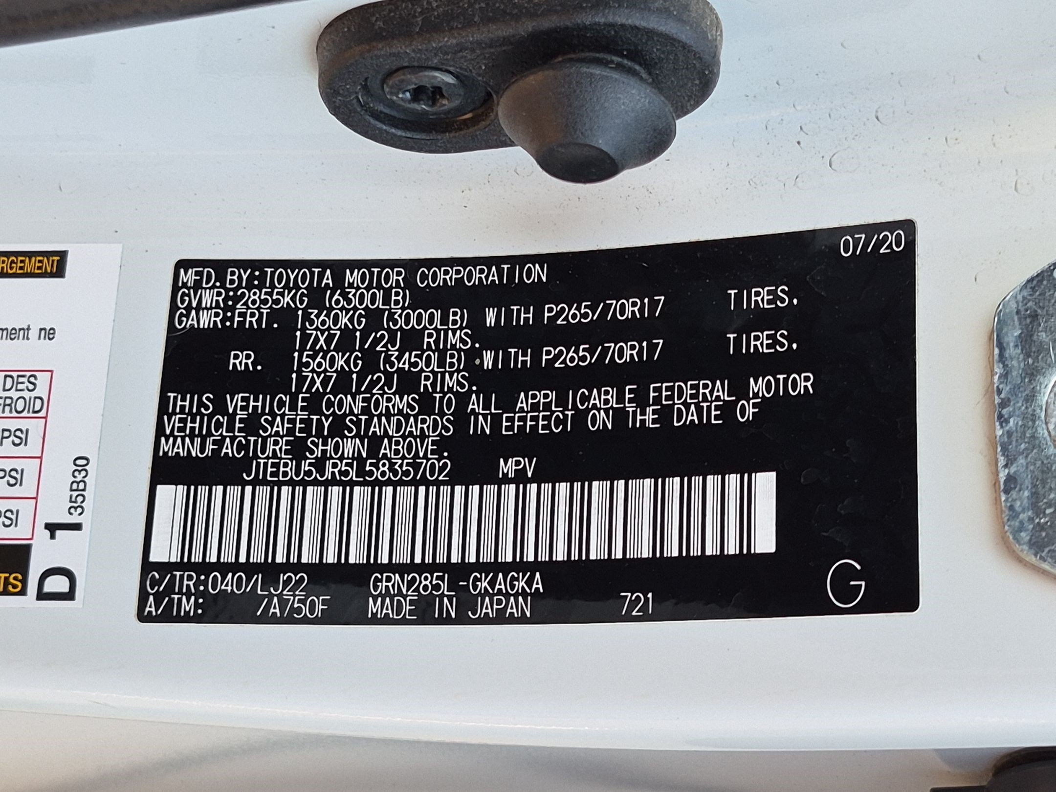 Used 2020 Toyota 4Runner Venture w/ Moonroof Package AWD/4WD image 23