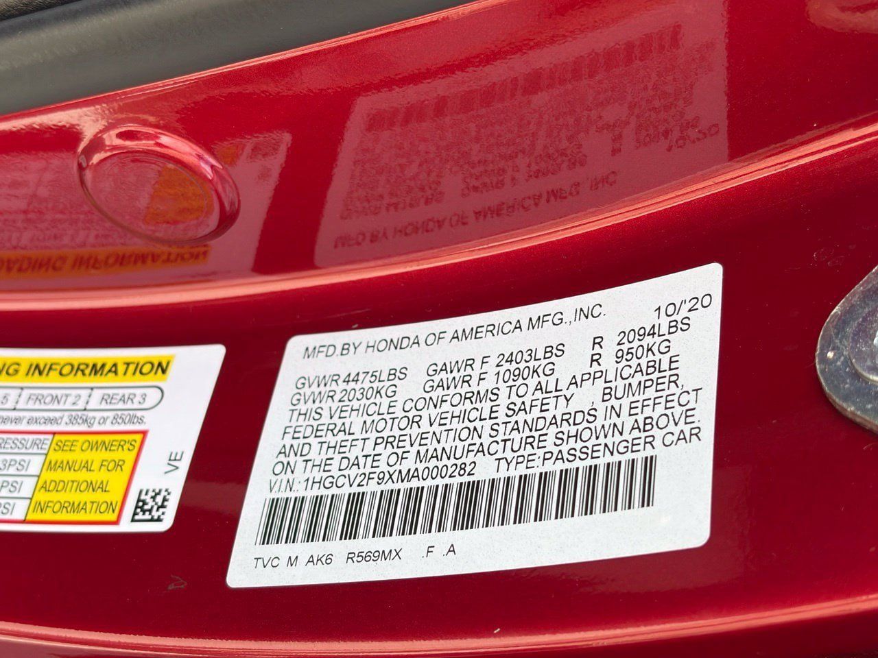 Used 2021 Honda Accord Touring image 16