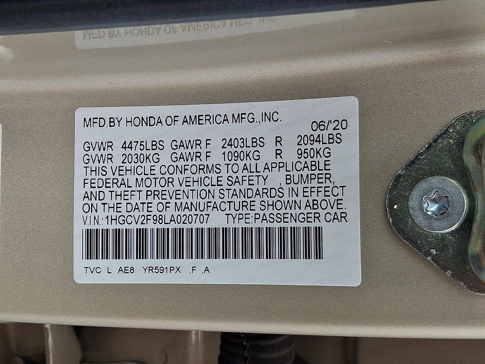 Used 2020 Honda Accord Touring image 27