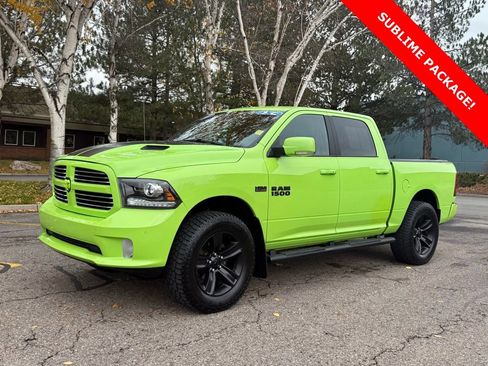 Used 2017 RAM 1500 Sport w/ Sublime Green Sport Package image 1