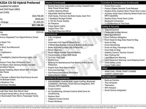 New 2026 MAZDA CX-50 2.5 Hybrid w/ Preferred Pkg image 10