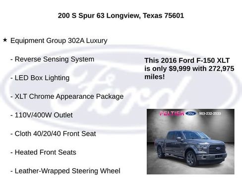 Used 2016 Ford F150 XLT w/ Equipment Group 302A Luxury RWD image 10