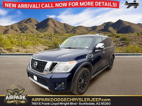 Used 2017 Nissan Armada Platinum w/ Captain Seat Package RWD image 1