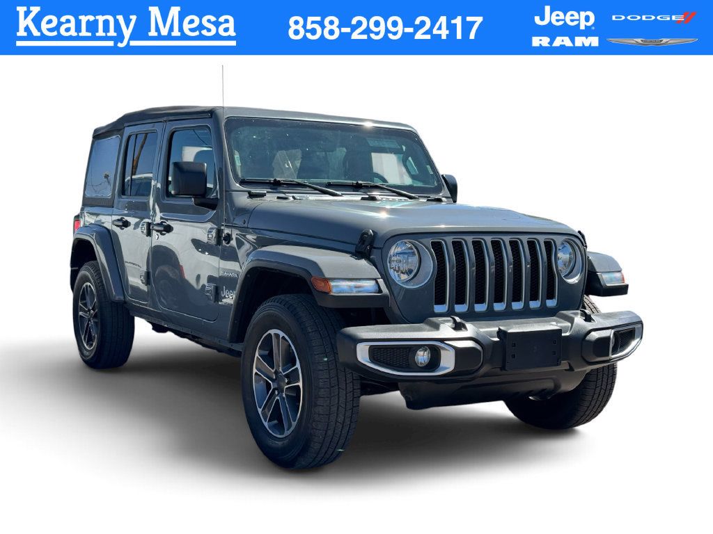 Used 2023 Jeep Wrangler Unlimited Sahara w/ Cold Weather Group AWD/4WD image 1