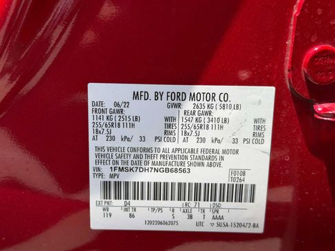 Used 2022 Ford Explorer XLT RWD image 36