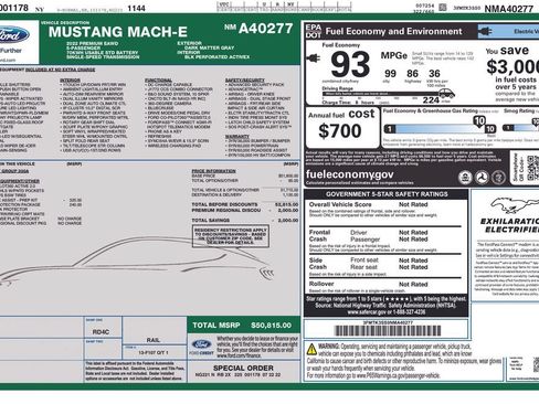 Used 2022 Ford Mustang Mach-E Premium AWD/4WD image 17