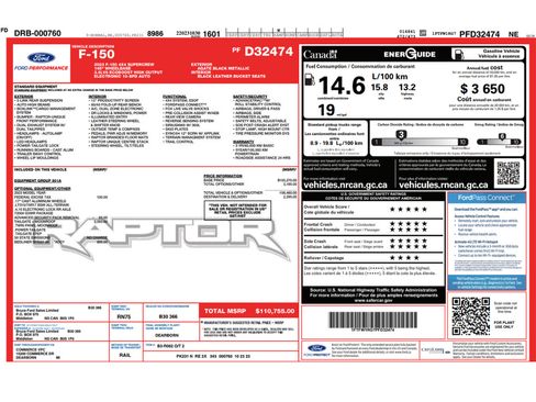 Used 2023 Ford F150 Raptor AWD/4WD image 2