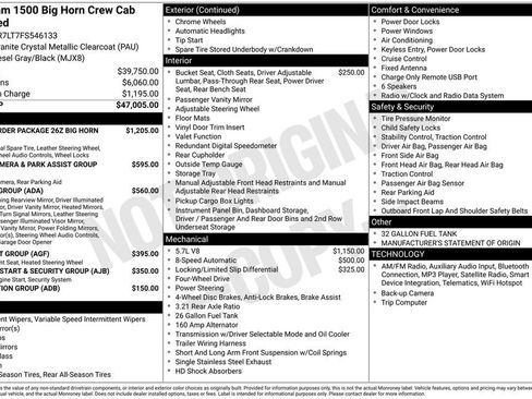 Used 2015 RAM 1500 Big Horn image 2