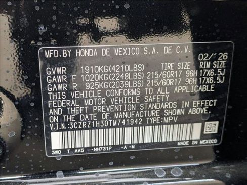 New 2026 Honda HR-V LX image 17