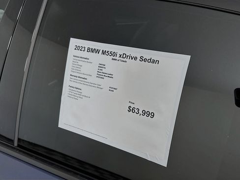 Used 2023 BMW M550i xDrive w/ Shadowloine Package AWD/4WD image 12