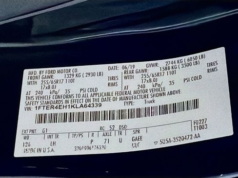 Used 2019 Ford Ranger XLT w/ Equipment Group 301A Mid image 34