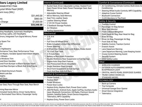 Certified 2023 Subaru Legacy Limited image 22