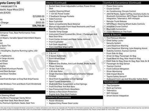 Used 2019 Toyota Camry SE image 28