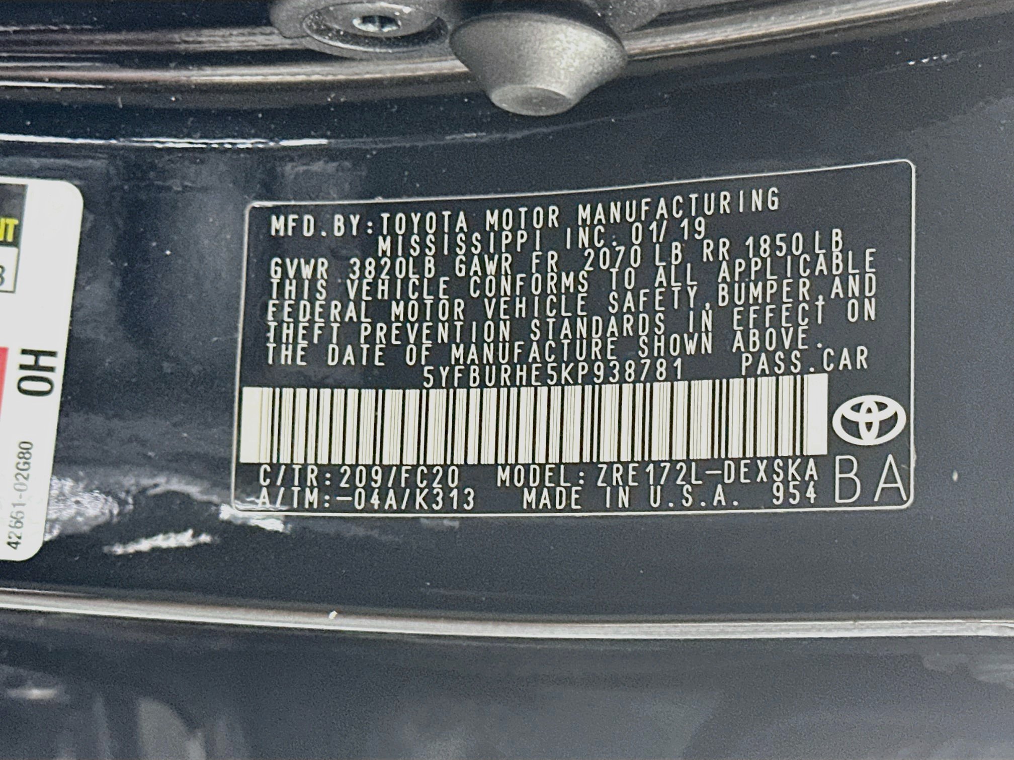 Used 2019 Toyota Corolla SE FWD image 12