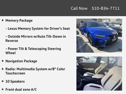 Used 2022 Lexus IS 350 F Sport w/ Navigation Package RWD image 4
