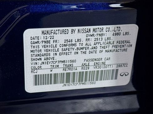 Used 2023 INFINITI Q50 Sensory image 40