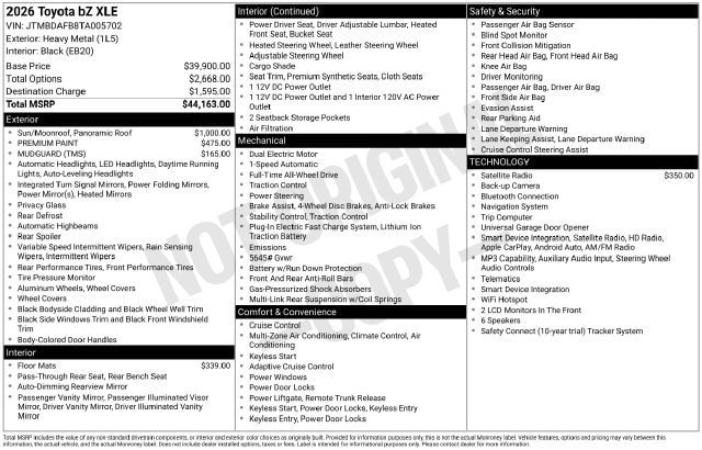 Certified 2026 Toyota bZ AWD/4WD image 35