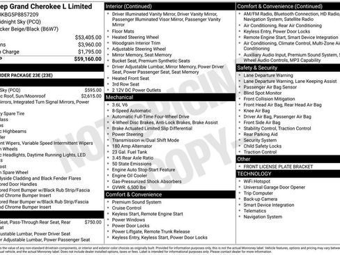 Used 2023 Jeep Grand Cherokee L Limited AWD/4WD image 15