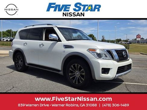 Used 2017 Nissan Armada Platinum w/ Captain Seat Package AWD/4WD image 1