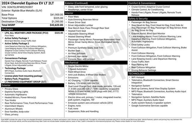 Certified 2024 Chevrolet Equinox EV LT FWD image 27