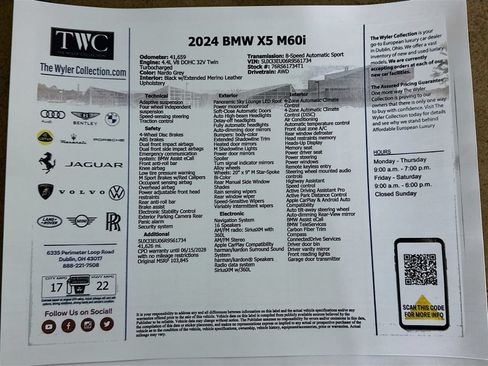Used 2024 BMW X5 M60i AWD/4WD image 48