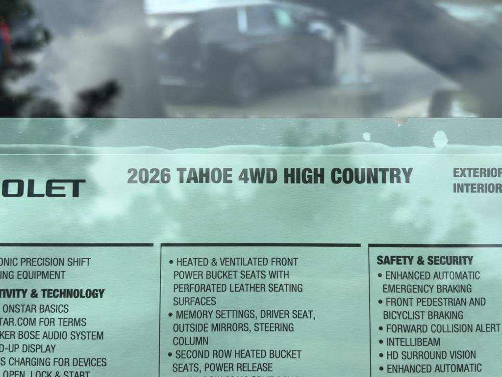 New 2026 Chevrolet Tahoe High Country AWD/4WD image 36